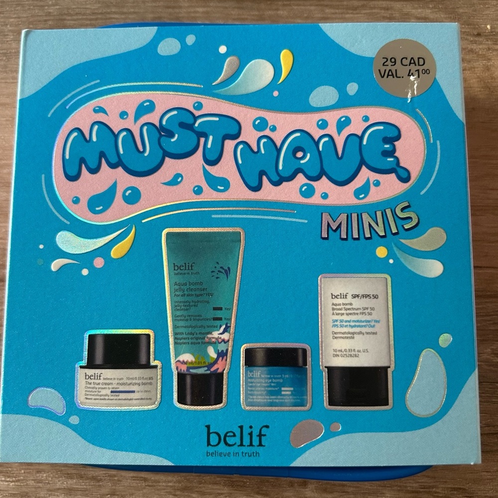 Belif Skincare Minis Set - Aqua Blue